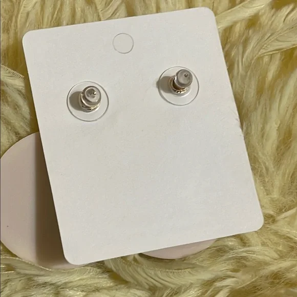 Handmade Floral Polymer Clay Earrings in Pink and White NWOT - Picture 5 of 7